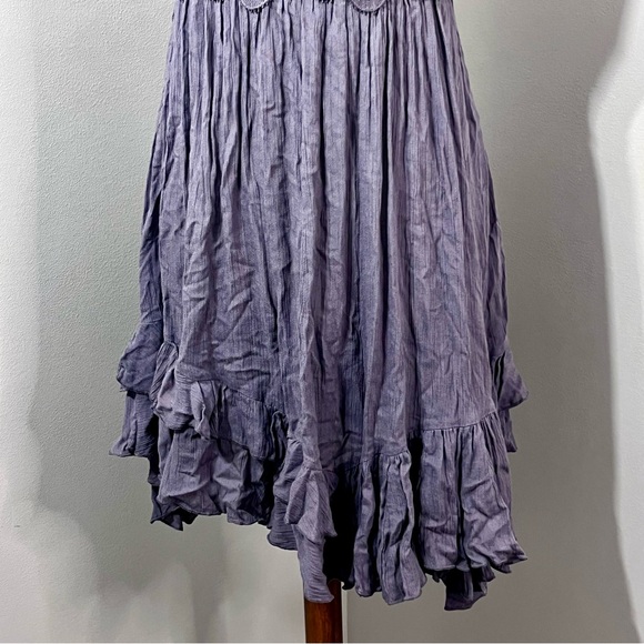 Free People Adella Slip Dress Charcoal Gray New With Tag Size M - Picture 6 of 13